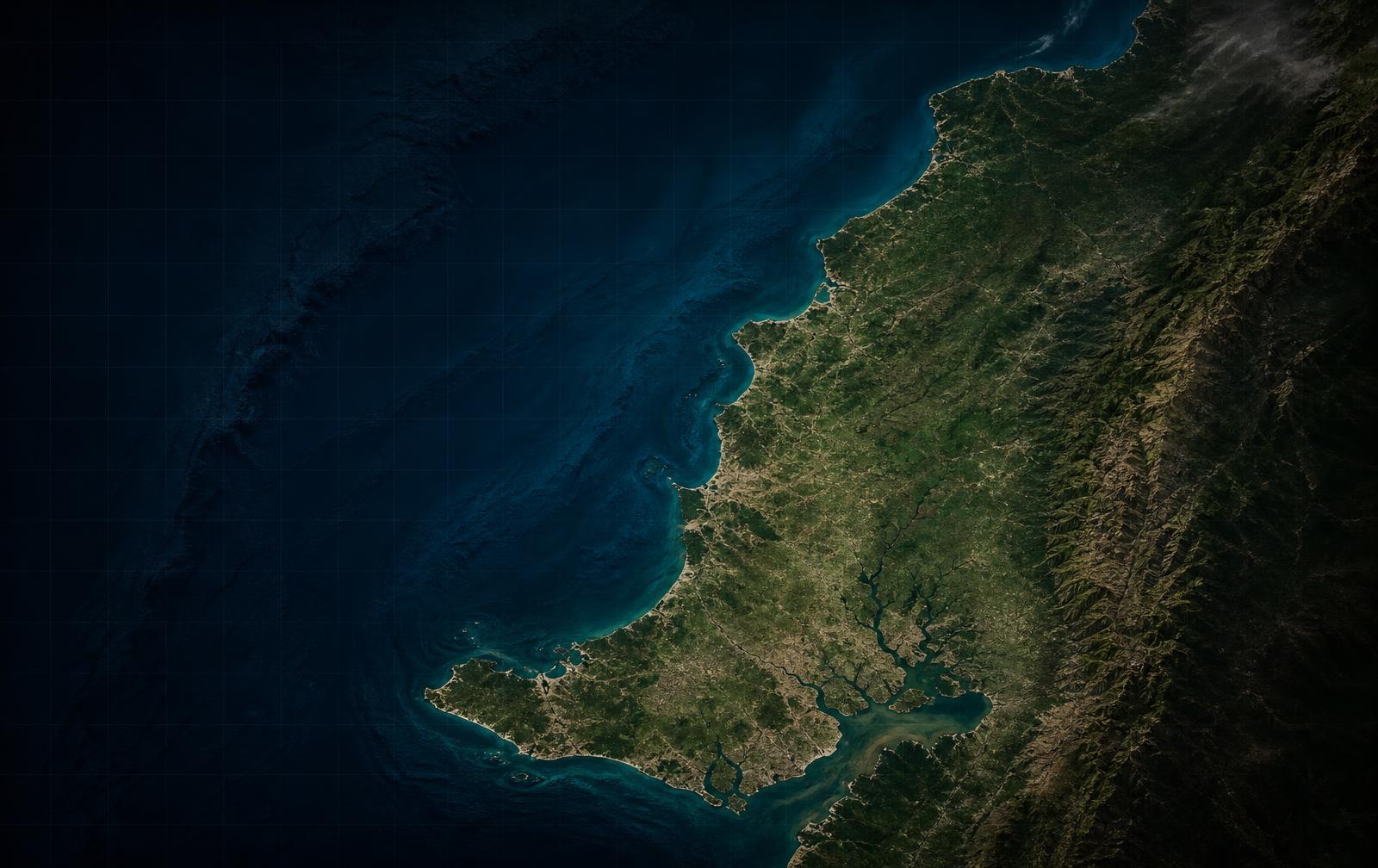 Illustrated map of Ecuador's Pacific coast